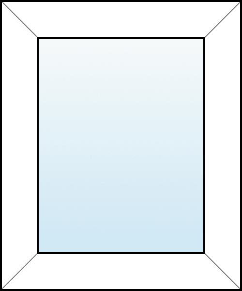 Окно глухое 500x600 баланс 58